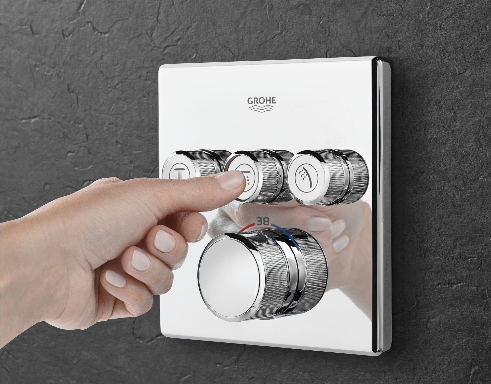 Grohe Grohtherm Smartcontrol Thermostat for Concealed Installation with 3 Valves - Square | Supply Master | Accra, Ghana Bathroom Faucet Buy Tools hardware Building materials