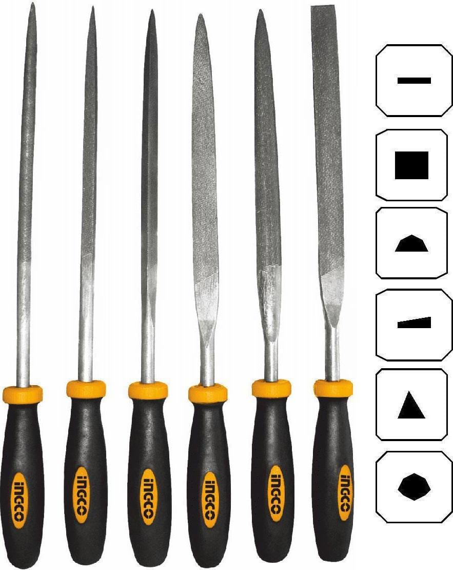 Ingco 6 Pieces File Set - HKTF63 | Supply Master | Accra, Ghana Chisels Files Planes & Punches Buy Tools hardware Building materials