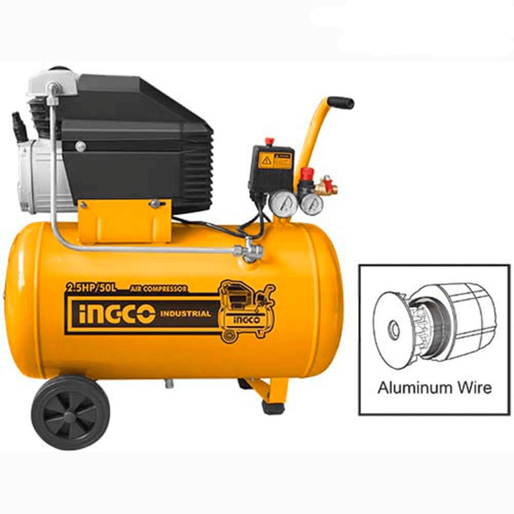 Ingco Air Compressor 2.5HP 50L - AC25508 | Supply Master | Accra, Ghana Compressor & Air Tool Accessories Buy Tools hardware Building materials