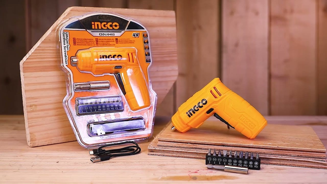 Ingco Lithium-Ion Cordless Screwdriver 4V - CSDLI0402 | Supply Master | Accra, Ghana Powered Screwdriver Buy Tools hardware Building materials