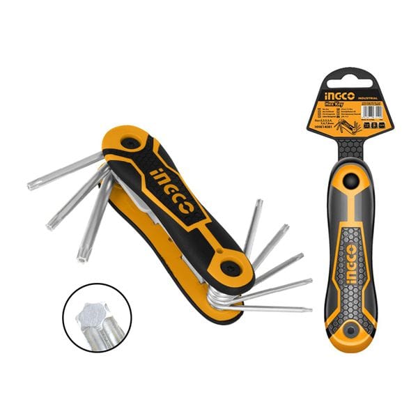 Ingco 8 Pieces Pocket Torx Keys - HHK14083 | Supply Master | Accra, Ghana Sockets & Hex Keys Buy Tools hardware Building materials