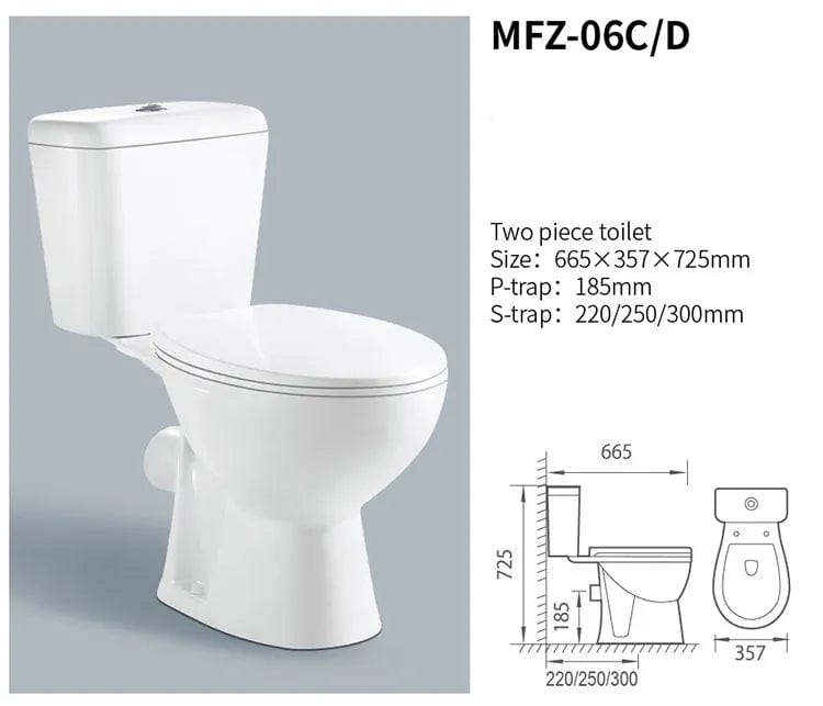 Meidiya White Ceramic Water Closet - MFZ-08D | Supply Master | Accra, Ghana Toilet & Urinal Buy Tools hardware Building materials