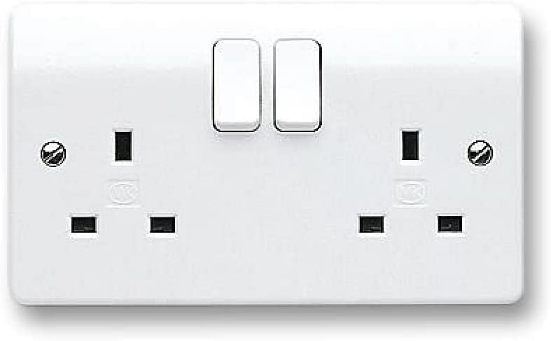 MK Electric 13A Double 2-Gang Socket | Supply Master | Accra, Ghana Switches & Sockets Buy Tools hardware Building materials