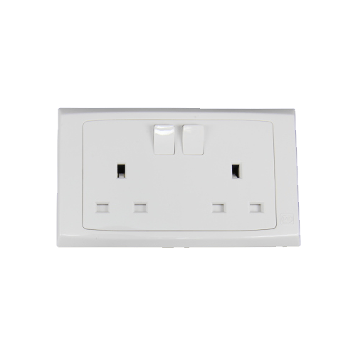 MK Electric 13A Double 2-Gang Socket | Supply Master | Accra, Ghana Switches & Sockets Buy Tools hardware Building materials