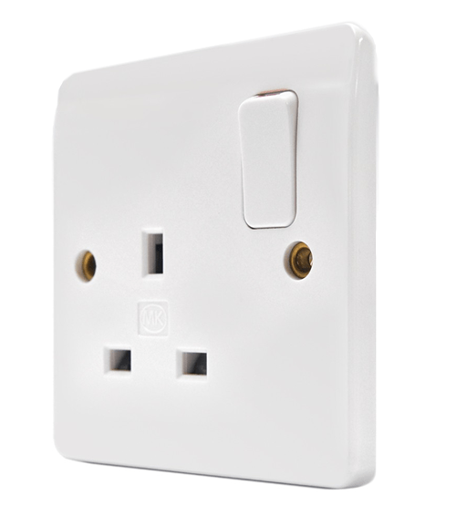 MK Electric 13A Single 1-Gang Socket | Supply Master | Accra, Ghana Switches & Sockets Buy Tools hardware Building materials
