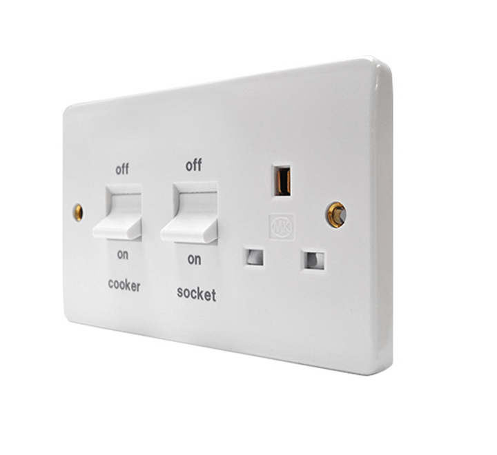 MK Electric 3 x 6 45A Cooker Unit 13A Socket | Supply Master | Accra, Ghana Switches & Sockets Buy Tools hardware Building materials