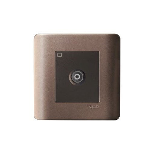 Schneider Zencelo 1-Gang Coaxial TV Socket | Supply Master | Accra, Ghana Switches & Sockets Buy Tools hardware Building materials
