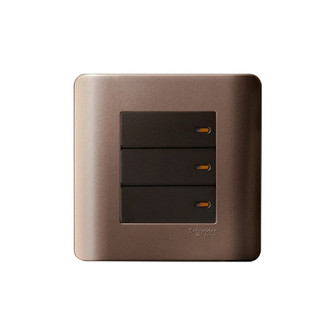 Schneider Zencelo 16A 3-Gang 2-Way Switch | Supply Master | Accra, Ghana Switches & Sockets Buy Tools hardware Building materials
