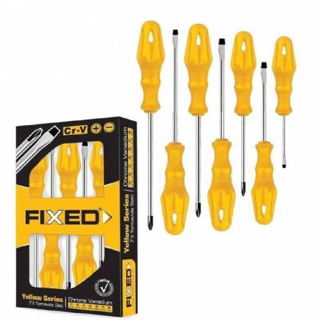 SGS 7 Pieces Screwdriver Set Yellow Series - SGS1050 | Supply Master | Accra, Ghana Screwdrivers Buy Tools hardware Building materials