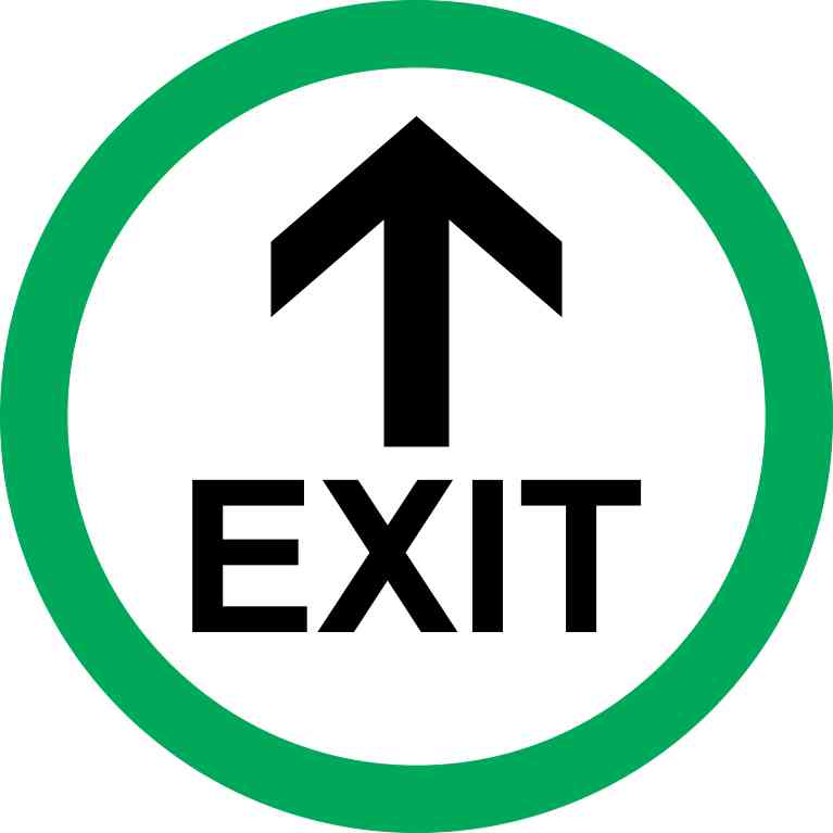 Round Floor Exit Sign | Supply Master | Accra, Ghana Fire Safety Equipment Buy Tools hardware Building materials