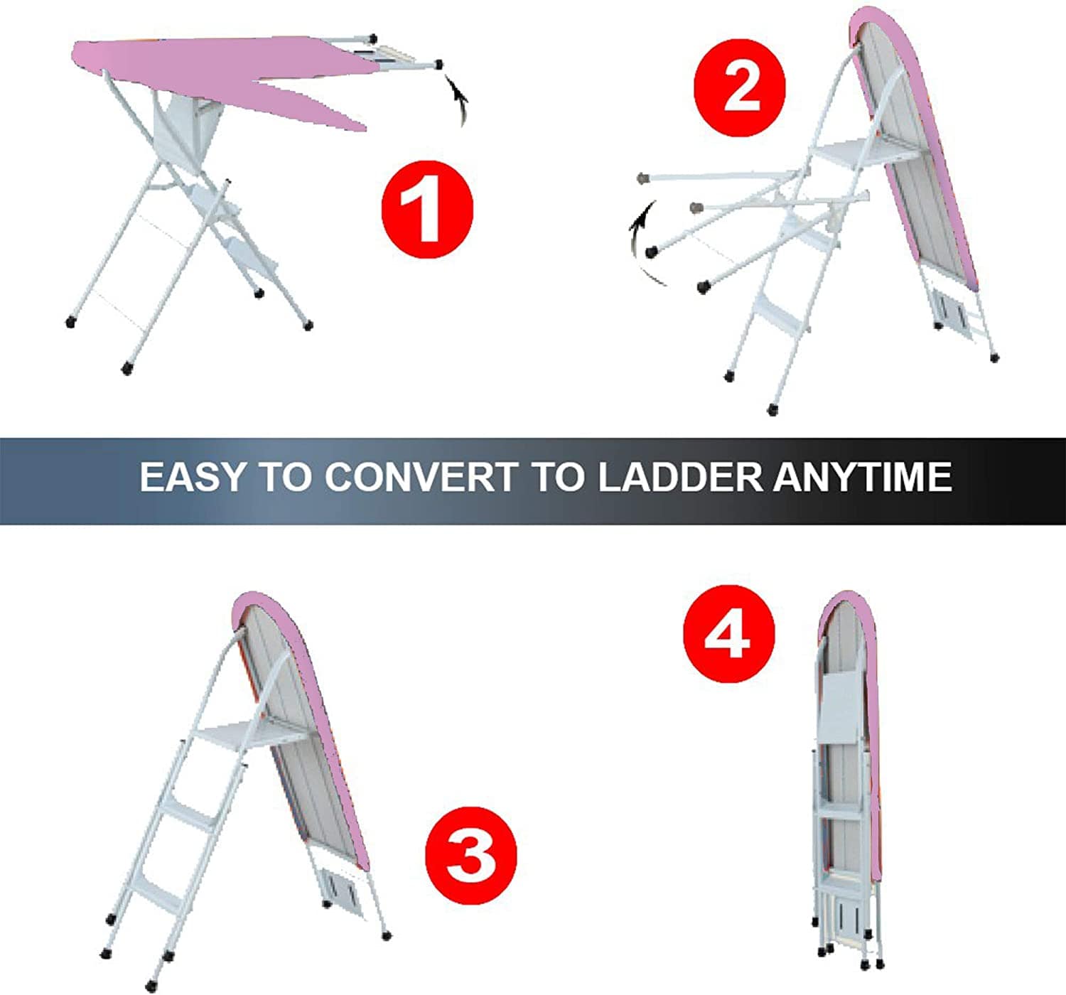 Ironing Table Board With 3 Steps Foldable Ladder - 150Kg | Supply Master | Accra, Ghana Home Accessories Buy Tools hardware Building materials