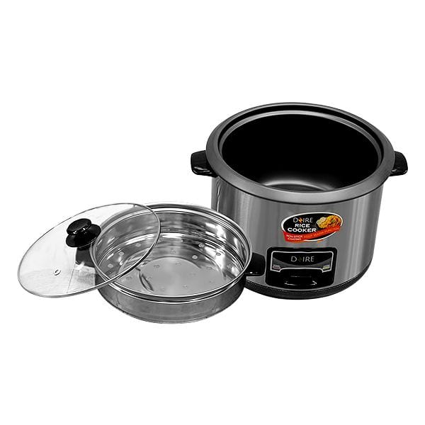 Buy Dzire 2.8L Stainless Steel Rice Cooker 1000W - RCS28-FJ60A | Supply Master Ghana Kitchen Appliances Buy Tools hardware Building materials