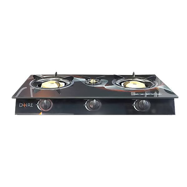 Buy Dzire 3 Burner Glass Table Top Gas Cooker - TGGP3B-BW3201 | Supply Master Ghana Kitchen Appliances Buy Tools hardware Building materials