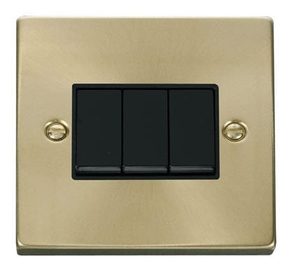 Brass 10A 3 Gang 2 Way Light Switch | Supply Master | Accra, Ghana Switches & Sockets Black Buy Tools hardware Building materials