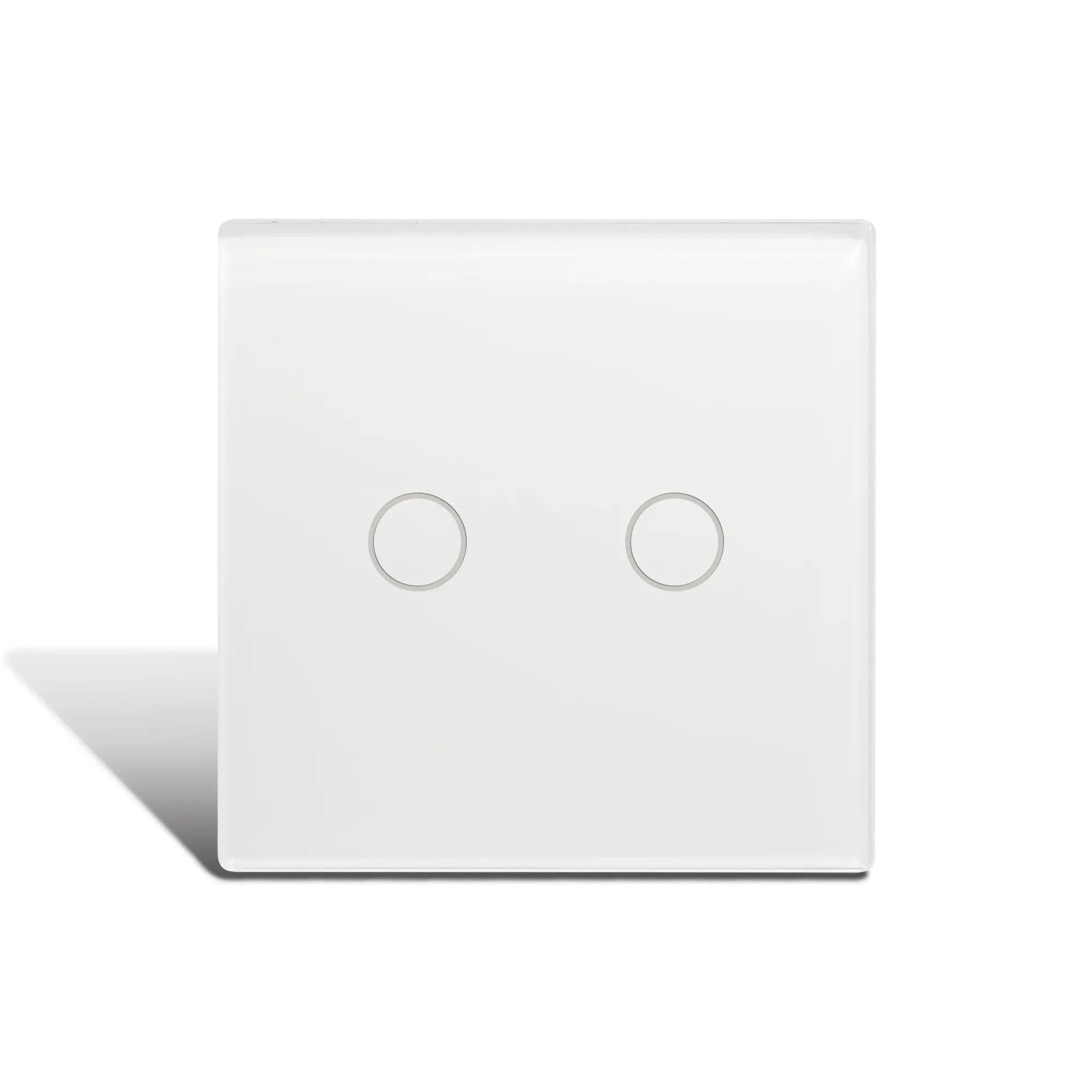 Smart Wi-Fi 2-Gang Light Switch | Supply Master | Accra, Ghana Switches & Sockets White Buy Tools hardware Building materials