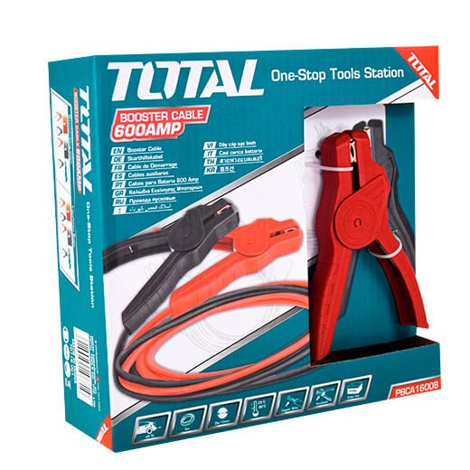 Total Booster cable 600AMP -  PBCA16008 | Supply Master | Accra, Ghana Batteries and Booster Cables Buy Tools hardware Building materials