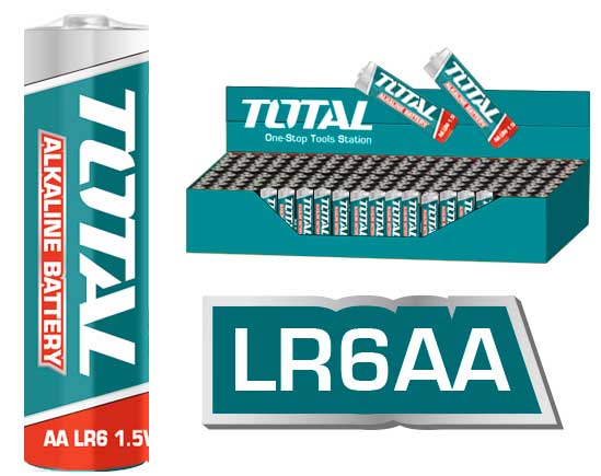Total 4 Pieces 1.5V LR6 AA Alkaline Battery - THAB2A01 | Supply Master | Accra, Ghana Batteries & Chargers Buy Tools hardware Building materials