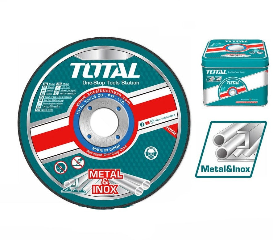 Total 100pcs/Box Abrasive Metal Cutting Disc 4.5" Set - TAC210115100 | Supply Master | Accra, Ghana Grinding & Cutting Wheels Buy Tools hardware Building materials