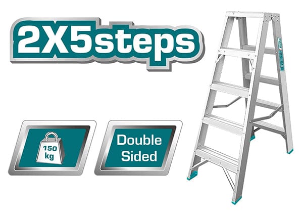 Ingco Double Side Ladder | Supply Master | Accra, Ghana Ladder Buy Tools hardware Building materials