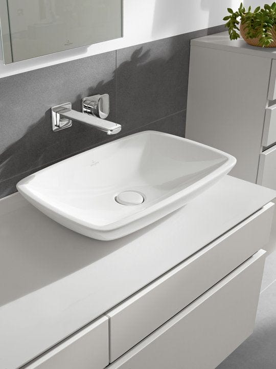 Villeroy & Boch Loop & Friends Rectangular Surface-mounted washbasin, 585 x 380 x 110 mm, White Alpin - 51540001 | Supply Master | Accra, Ghana Bathroom Sink Buy Tools hardware Building materials