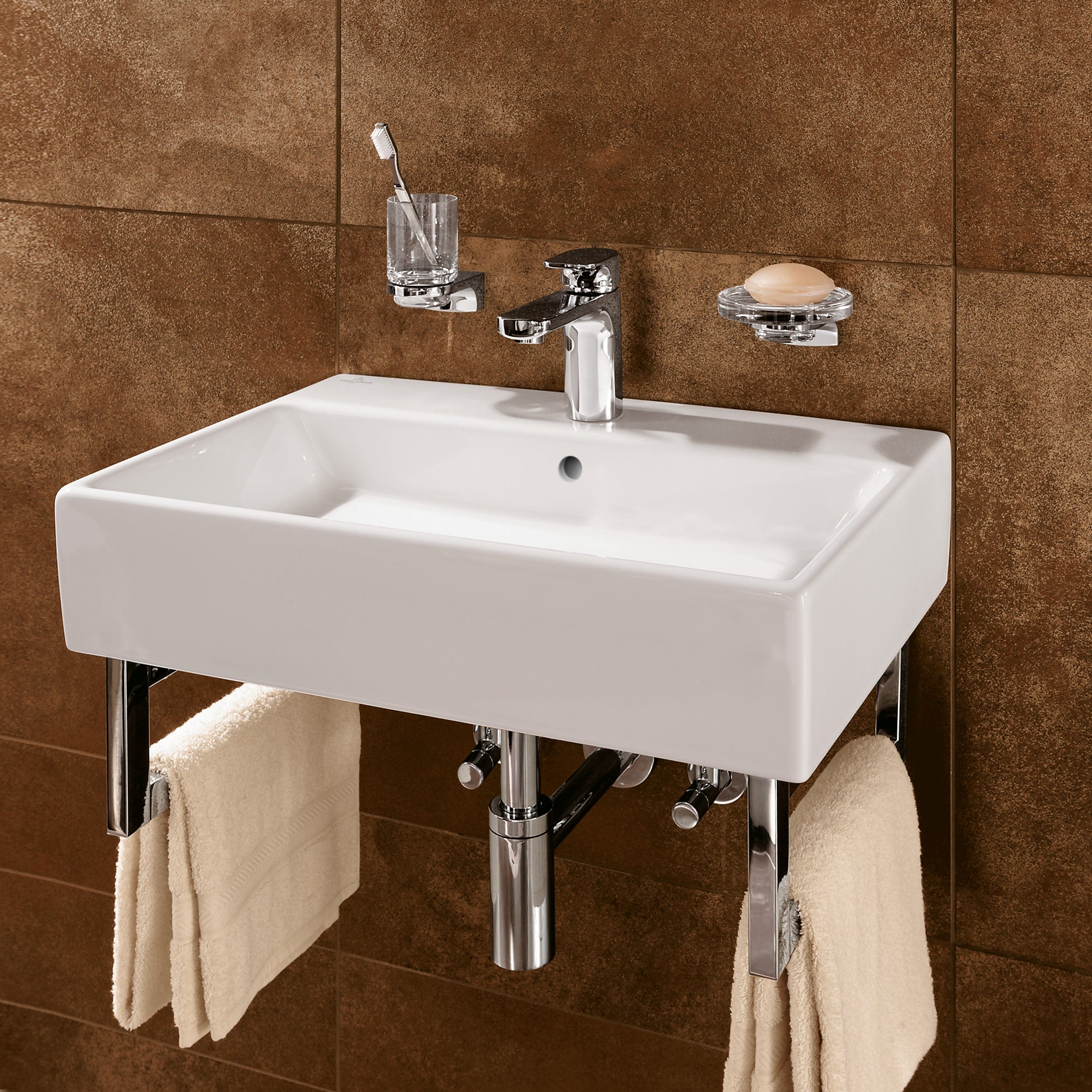 Villeroy & Boch Memento 500 x 420mm Washbasin White, With Ceramicplus, With 1 Tap Hole, Ungrounded | Supply Master | Accra, Ghana Bathroom Sink Buy Tools hardware Building materials