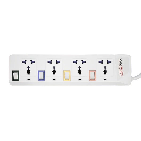 Voltplus 4-Way Extension Socket 2M with Switches | Supply Master | Accra, Ghana Extension Cords & Accessories Buy Tools hardware Building materials