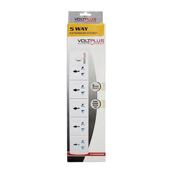 Voltplus 5-Way Extension Socket 2M | Supply Master | Accra, Ghana Extension Cords & Accessories Buy Tools hardware Building materials