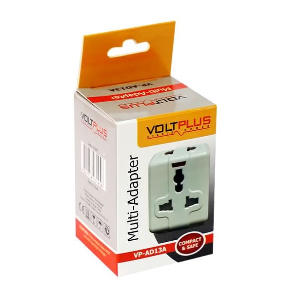 Voltplus Multi-Adapter 13A - VP-AD13A | Supply Master | Accra, Ghana Extension Cords & Accessories Buy Tools hardware Building materials