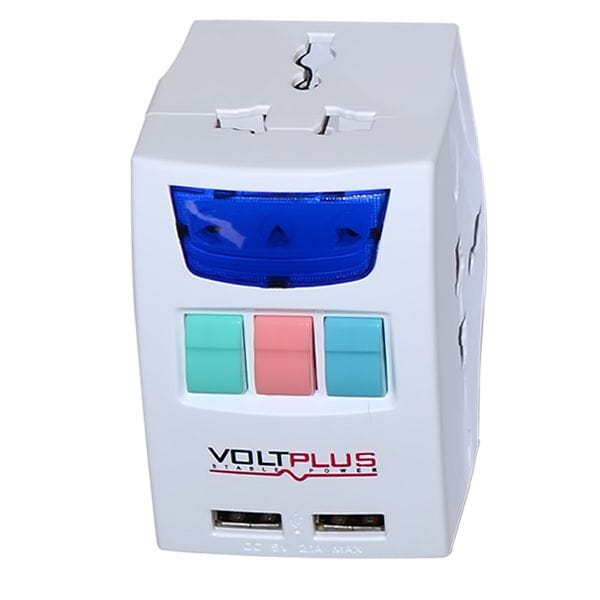 Voltplus Universal Adapter with BS Plug - VP-UA134 | Supply Master | Accra, Ghana Extension Cords & Accessories Buy Tools hardware Building materials