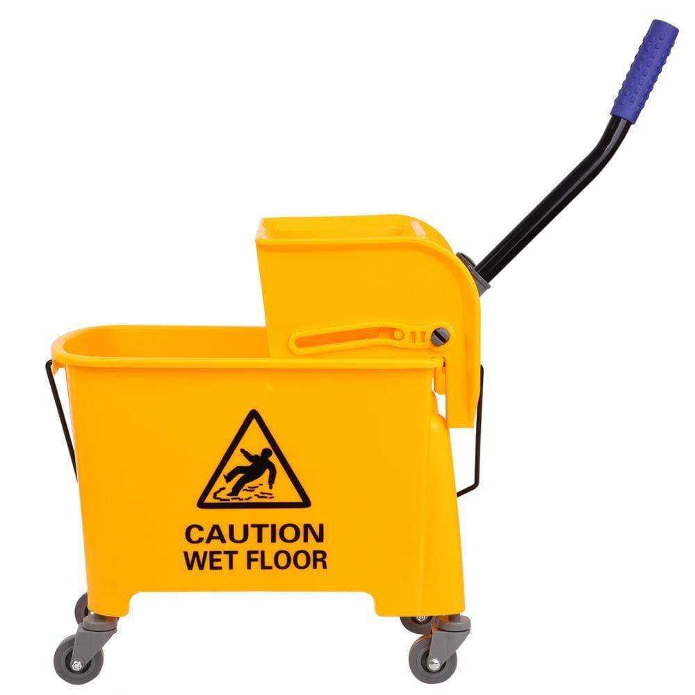 Supply Master Janitorial & Cleaning Heavy Duty 20L Mop Bucket with Down Press Wringer