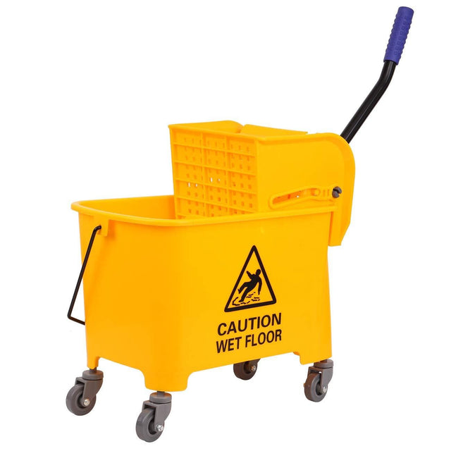 Supply Master Janitorial & Cleaning Heavy Duty 20L Mop Bucket with Down Press Wringer