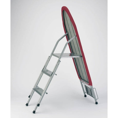 Supply Master Home Accessories Ironing Table Board With 3 Steps Foldable Ladder - 150Kg