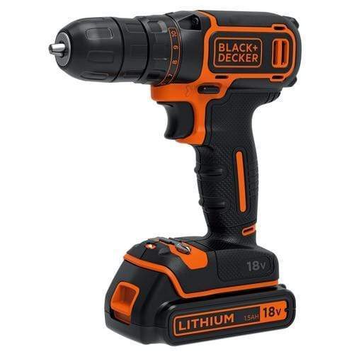 Black & Decker 18V Lithium-ion Drill Driver + 400mA charger + 2 batteries - BDCDC18KB | Supply Master | Accra, Ghana Tools Building Steel Engineering Hardware tool