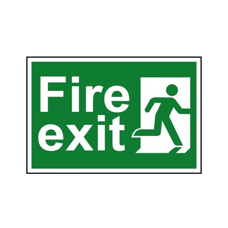 Emergency Fire Exit Sign Sticker