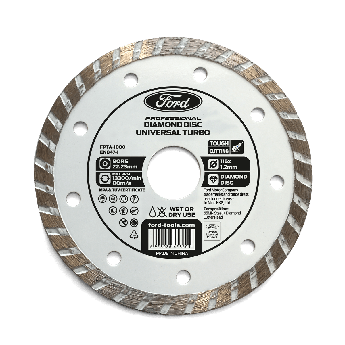 Ford Diamond Universal Turbo Disc 115×1.2mm - FPTA-1080 | Supply Master | Accra, Ghana Tools Building Steel Engineering Hardware tool