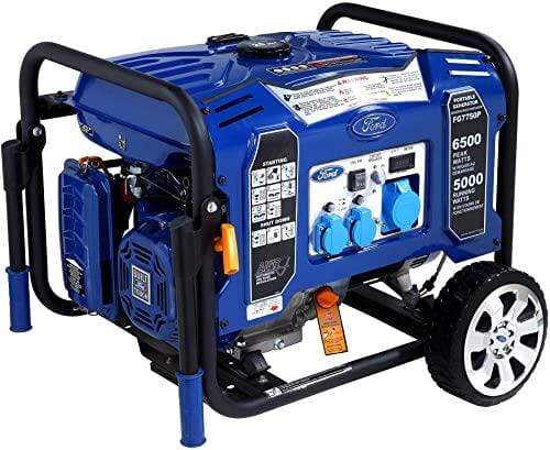 Ford Portable Gasoline Generator 6500W Peak 5000W with Electric Start - FG7750P | Supply Master | Accra, Ghana Tools Building Steel Engineering Hardware tool