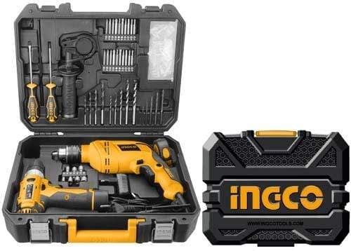 Ingco 97 PCs Tool Set with 12V Cordless Drill and 650W Electric Drill