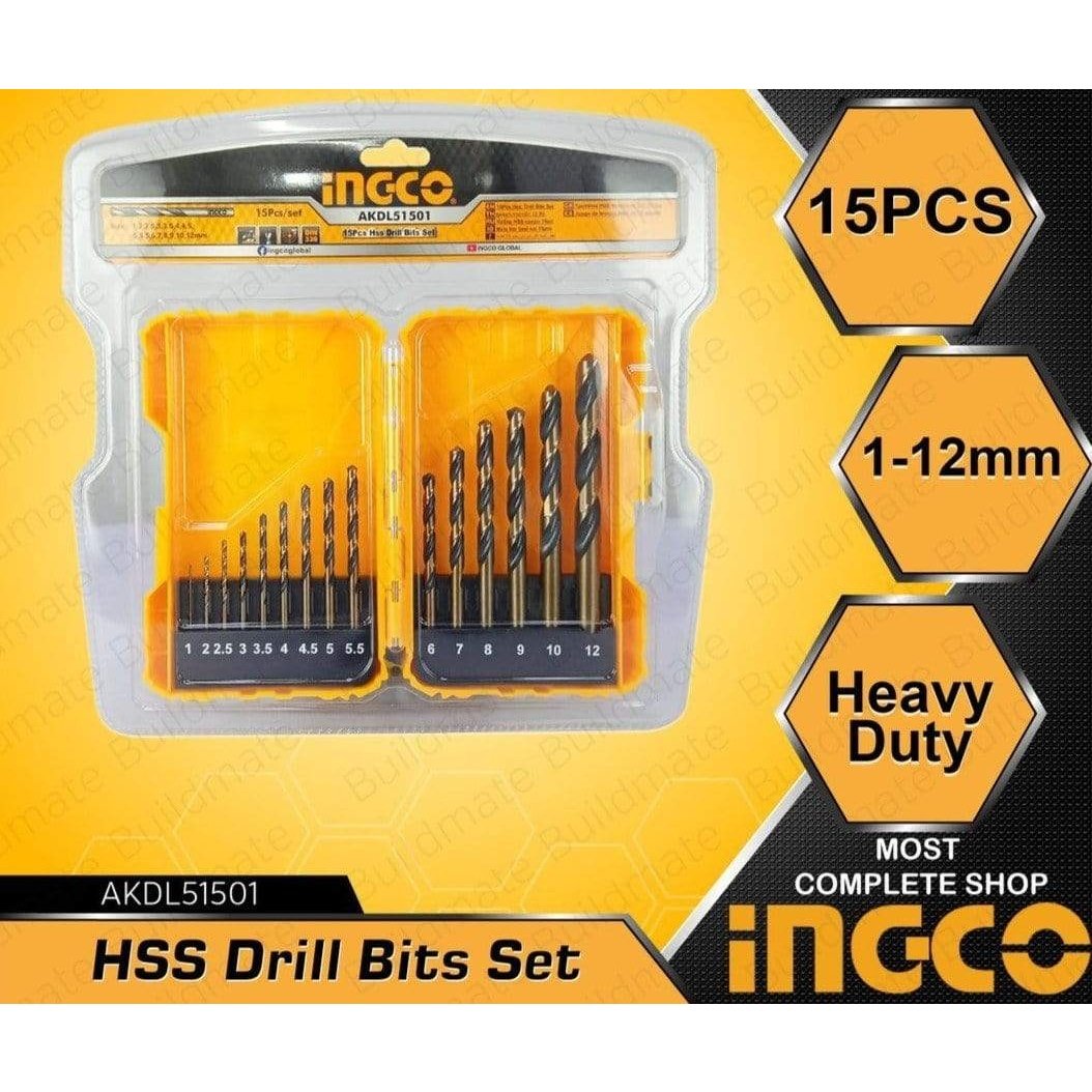 Ingco 15 Pieces HSS Drill Bits Set - AKDL51501 | Supply Master | Accra, Ghana Tools Building Steel Engineering Hardware tool