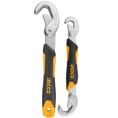 Ingco 2 Piece Bent Adjustable Wrench - HBWS110808