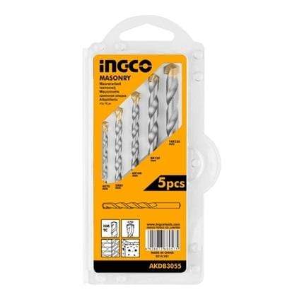 Ingco 5 Pieces Masonry Drill Bit Set - AKDB3055 | Supply Master | Accra, Ghana Tools Building Steel Engineering Hardware tool