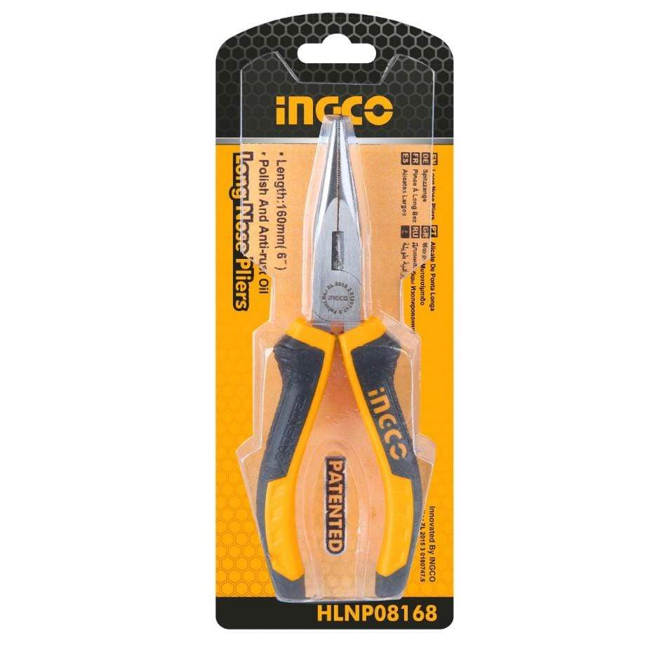 Ingco 6" Long Nose Plier - HLNP08168 | Supply Master | Accra, Ghana Tools Building Steel Engineering Hardware tool