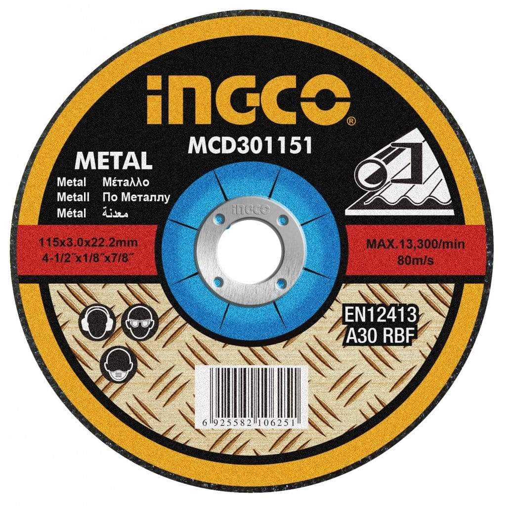 Ingco Abrasive Metal Cutting Disc | Supply Master | Accra, Ghana Tools 115mmx3.0mm Building Steel Engineering Hardware tool