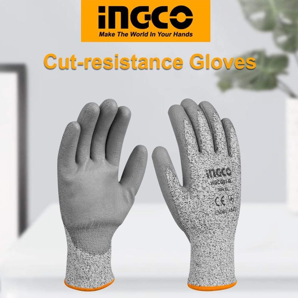 Ingco Cut-Resistant Gloves - HGCG01-L & HGCG01-XL | Supply Master | Accra, Ghana Tools Building Steel Engineering Hardware tool