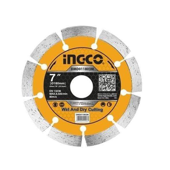 Ingco Dry Diamond Disc - 7.5mm | Supply Master | Accra, Ghana Tools 180x22.2mm Building Steel Engineering Hardware tool