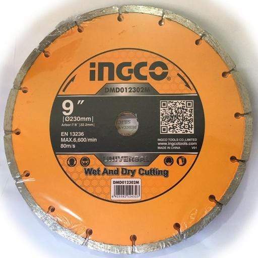 Ingco Dry Diamond Disc - 7.5mm | Supply Master | Accra, Ghana Tools 230x22.2mm Building Steel Engineering Hardware tool
