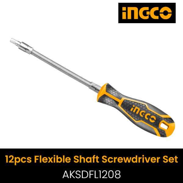 Ingco Flexible shaft screwdriver - AKSDFL1208 | Supply Master | Accra, Ghana Tools Building Steel Engineering Hardware tool