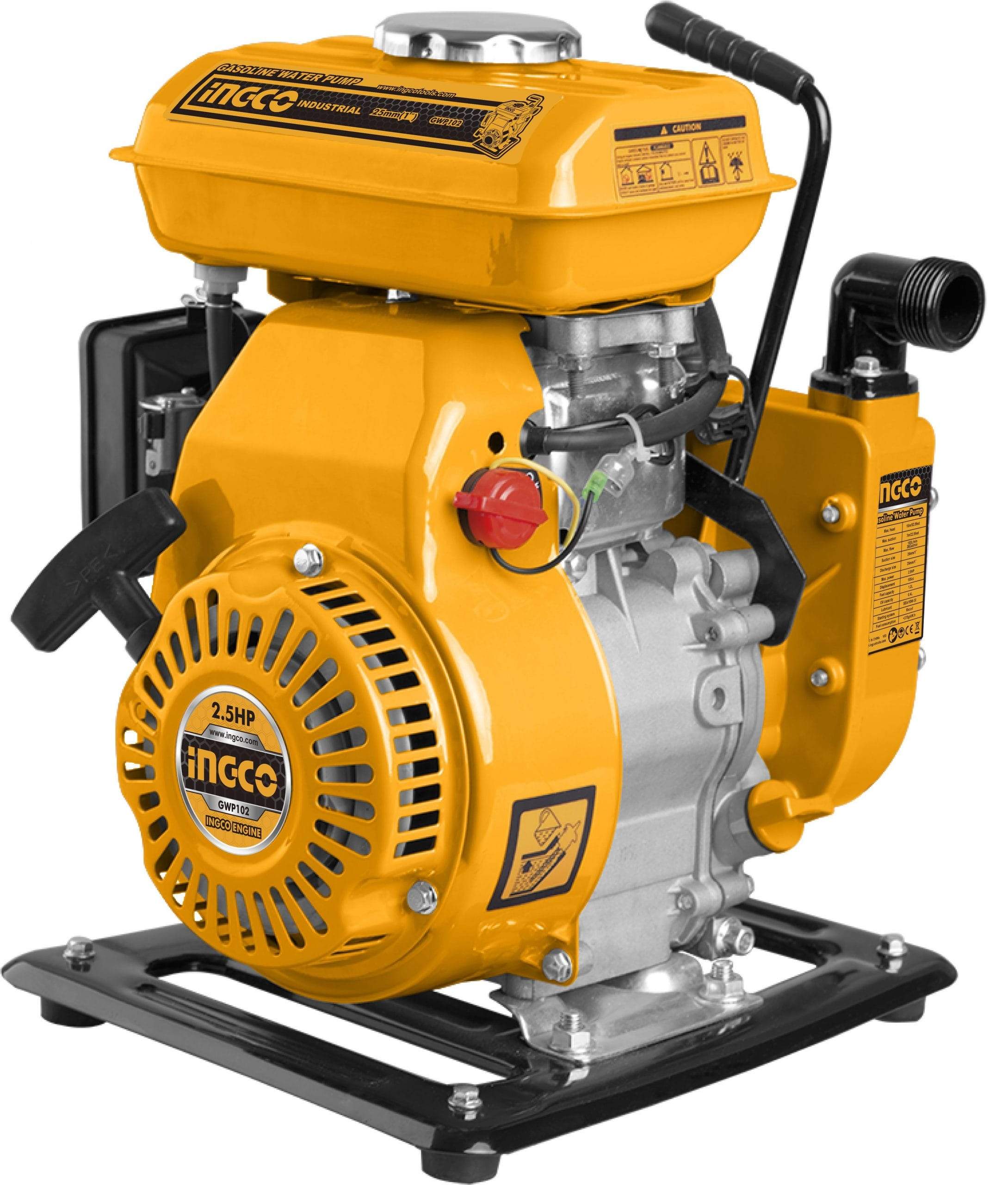 Ingco Gasoline Water Pump 2.5HP 100L/min - GWP102 | Supply Master | Accra, Ghana Tools Building Steel Engineering Hardware tool