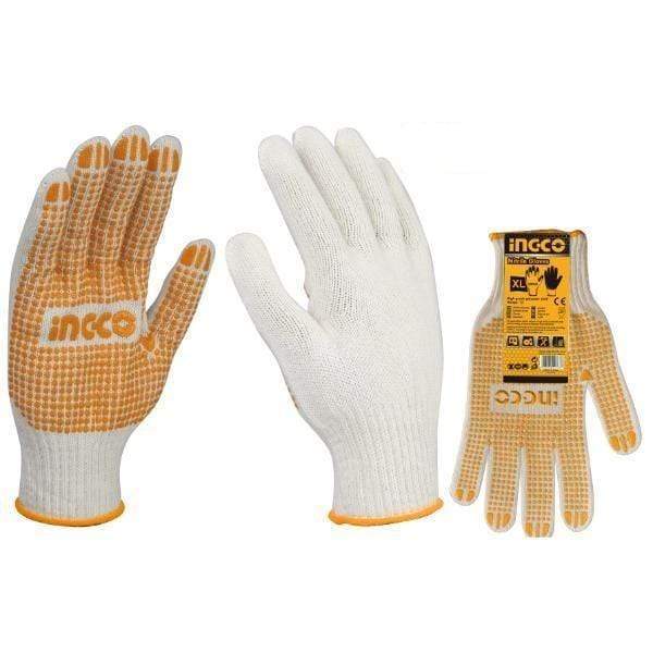 Ingco Knitted & PVC dots Gloves - HGVK05 | Supply Master | Accra, Ghana Tools Building Steel Engineering Hardware tool