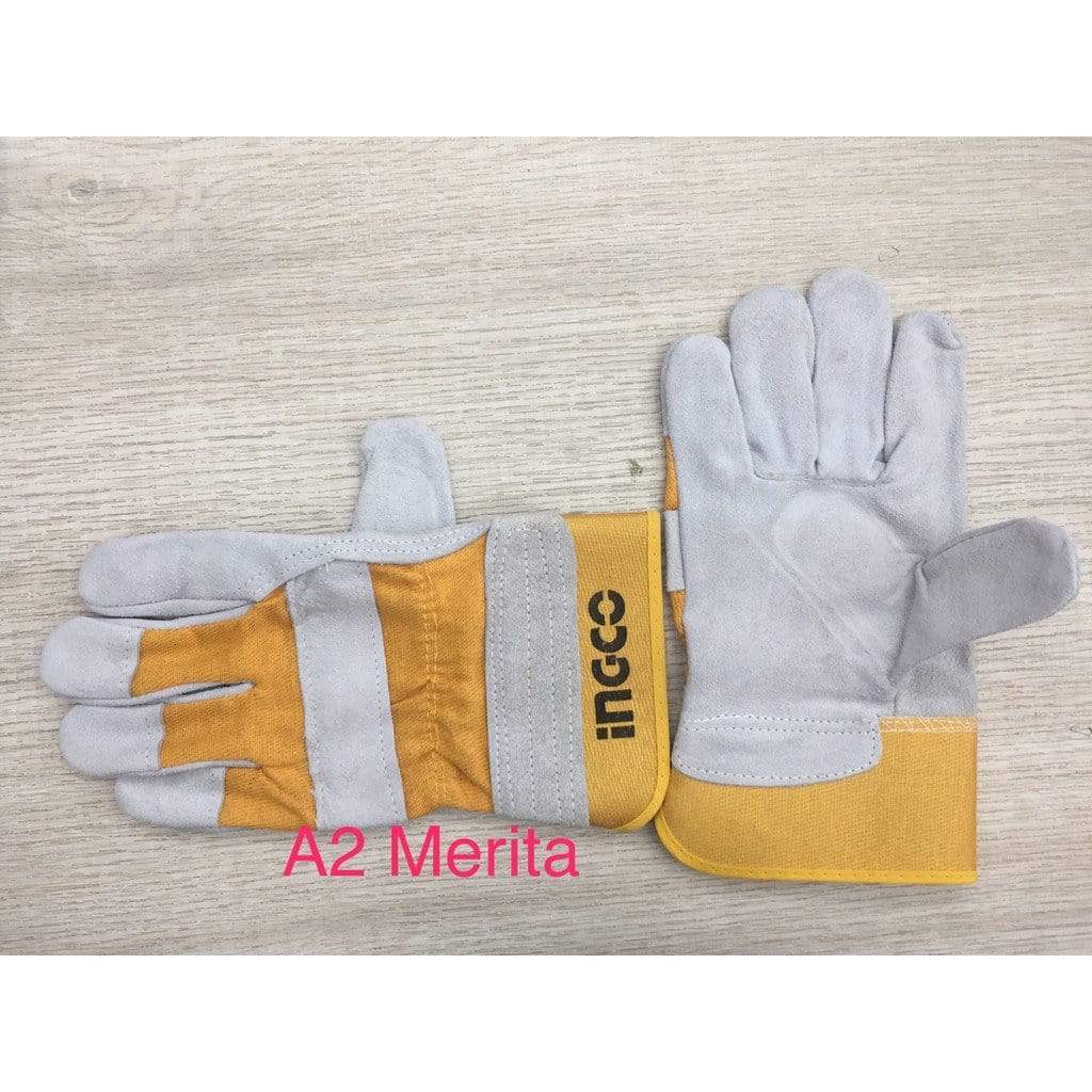 Ingco Leather Gloves - HGVC01 | Supply Master | Accra, Ghana Tools Building Steel Engineering Hardware tool