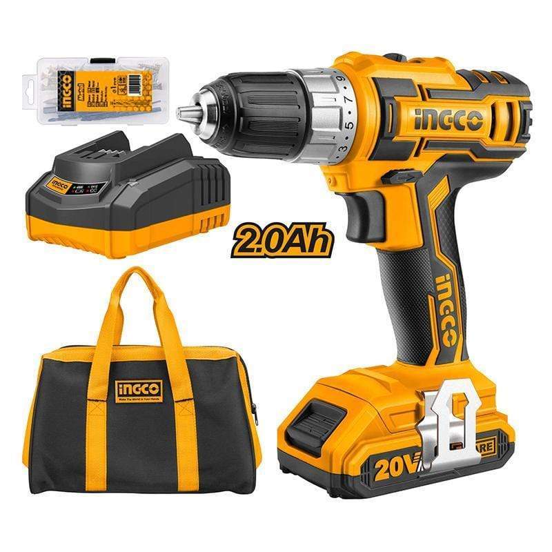 Ingco Lithium-Ion Cordless Drill 20V - CDLI2002 | Supply Master | Accra, Ghana Tools Building Steel Engineering Hardware tool